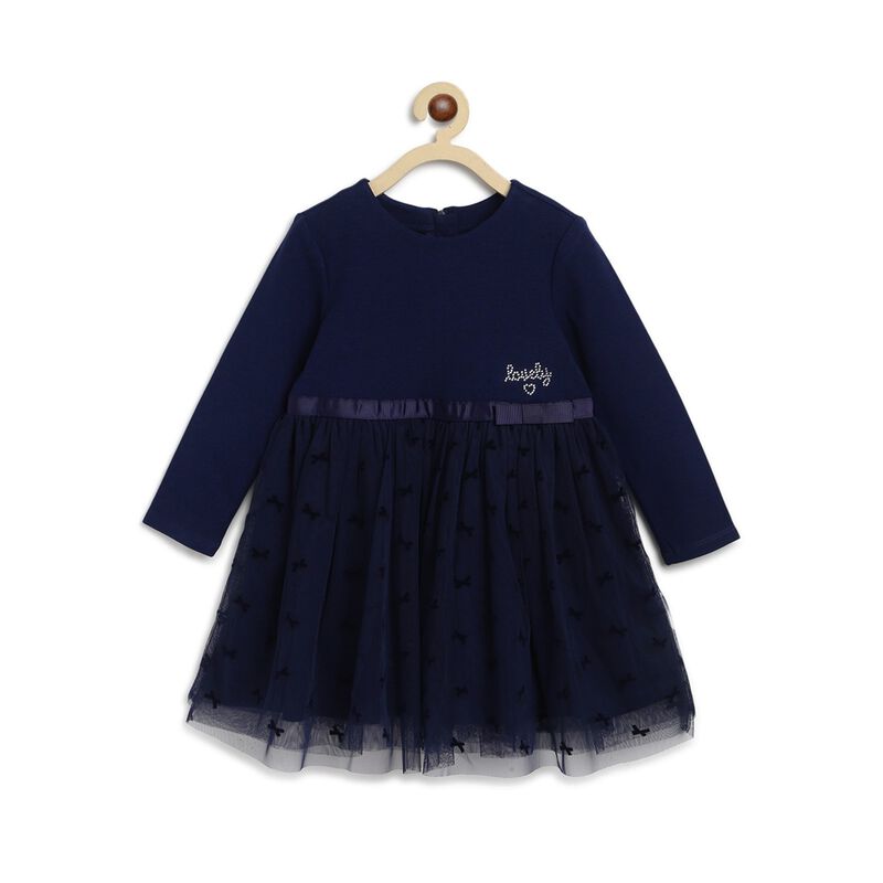 Knitted Long Sleeve Dress image number 0